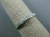 ESTATE .21CT DIAMOND 14KT WHITE GOLD 3D SEMI ETERNITY WEDDING ANNIVERSARY RING