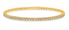 1.0CT DIAMOND 14KT YELLOW GOLD 3D CLASSIC MULTI BEAD CUFF TENNIS BANGLE BRACELET