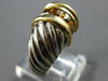 1.26CT AAA CITRINE 14K YELLOW GOLD & 925 SILVER DAVID YURMAN PRINCESS RING 27026