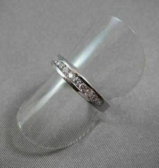ESTATE .36CT DIAMOND 14K WHITE GOLD CHANNEL WEDDING ANNIVERSARY BAND RING 21710