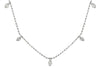 ESTATE 1.0CT DIAMOND 14KT WHITE GOLD 3D CLASSIC BY THE YARD FUN LOVE NECKLACE