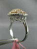 ESTATE WIDE 1.76CT WHITE & PINK ROUND DIAMOND 18KT 2 TONE GOLD ANNIVERSARY RING
