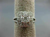 ESTATE LARGE .80CT DIAMOND 18KT WHITE GOLD INVISIBLE SQUARE FLOWER LOVE FUN RING