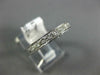 ESTATE .35CT DIAMOND 14KT WHITE GOLD ROUND HEART FILIGREE ANNIVERSARY RING #1208