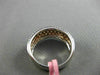 ESTATE WIDE 1.29CT DIAMOND 18KT WHITE & ROSE GOLD 3D WEDDING ANNIVERSARY RING