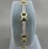 ESTATE 1.60CTW DIAMOND 14K WHITE YELLOW GOLD LOVE BRACELET F VVS 7.0" 6MM #19823