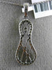 ESTATE .26CT DIAMOND 14KT WHITE GOLD 3D INFINITY ETOILE CRISS CROSS LOVE PENDANT