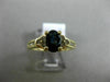 ESTATE 1.33CT DIAMOND & AAA OVAL SAPPHIRE 14K YELLOW GOLD FLOWER ENGAGEMENT RING