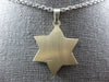 .42CT DIAMOND 14KT YELLOW GOLD 3D DOUBLE PLATED STAR OF DAVID FLOATING PENDANT
