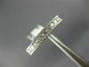ESTATE 0.25CT DIAMOND 14KT WHITE GOLD FILIGREE MILGRAIN ETERNITY RING #19628