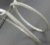 ESTATE WIDE & EXTRA LARGE 8.26CT DIAMOND 14K WHITE GOLD INSIDE OUT HOOP EARRINGS