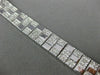 ESTATE WIDE & LONG 4.36CT DIAMOND 18KT WHITE GOLD 3D MULTI ROW UNISEX BRACELET