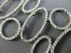 ESTATE WIDE & LONG 6.0CT DIAMOND 14K WHITE GOLD 3D OVAL CIRCULAR TENNIS BRACELET