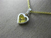 1.60CT DIAMOND & AAA YELLOW SAPPHIRE 14K WHITE GOLD INVISIBLE HEART LOVE PENDANT
