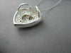ESTATE .30CT DIAMOND 14KT YELLOW GOLD & 925 SILVER HEART FILIGREE PENDANT #21980