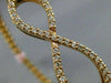 ESTATE .70CT DIAMOND 14KT ROSE GOLD 3D INFINITY FLEXIBLE LOVE BANGLE BRACELET