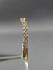 ESTATE .19CT DIAMOND 14KT ROSE GOLD CURVE SEMI ETERNITY WEDDING ANNIVERSARY RING