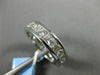 ESTATE 1.0CT DIAMOND 14KT WHITE GOLD 3D CHANNEL SEMI ETERNITY ANNIVERSARY RING