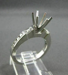 ESTATE .56CT DIAMOND 14KT WHITE GOLD BAGUETTE SEMI MOUNT ENGAGEMENT RING #3053