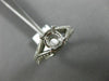 ESTATE .45CT DIAMOND 14KT WHITE GOLD V SHAPE CLASSIC SEMI MOUNT ENGAGEMENT RING