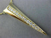 ESTATE .50CT DIAMOND 14K YELLOW GOLD 3D TRILLION TRIANGULAR ANCHOR LOVE NECKLACE