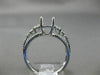 ESTATE .41CT DIAMOND 18KT WHITE GOLD 3D SEMI ETERNITY SEMI MOUNT ENGAGEMENT RING