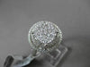 ESTATE LARGE 1.05CT DIAMOND 18KT WHITE GOLD HALO CLUSTER PROMISE ENGAGEMENT RING