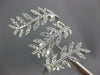 ESTATE EXTRA LARGE .98CT DIAMOND 18KT WHITE GOLD MULTI LEAF CRISS CROSS FUN RING