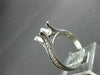 ESTATE .46CT DIAMOND 3D PRONG 18KT WHITE GOLD SEMI MOUNT ENGAGEMENT RING #187
