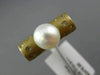 ESTATE .17CT DIAMOND & AAA SOUTH SEA PEARL 14KT YELLOW GOLD 3D ETOILE FUN RING
