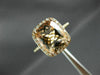 ESTATE LARGE 4.40CT DIAMOND & AAA MORGANITE 14KT ROSE GOLD HALO ENGAGEMENT RING