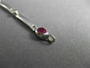 ESTATE 1.71CT DIAMOND & AAA RUBY 14KT WHITE GOLD 3D ETOILE BEZEL TENNIS BRACELET