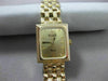 ESTATE 14KT YELLOW GOLD SIMPLE SQUARE QUARTZ SWISS MOVEMENT VICENCE WATCH #15530