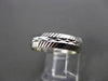 ANTIQUE 14K WHITE GOLD 3D FILIGREE ETERNITY WEDDING ANNIVERSARY RING BAND #18954