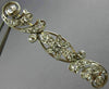 ANTIQUE 1.20CT ROSE CUT DIAMOND 14K WHITE GOLD FLOWER FILIGREE PIN BROOCH #19163
