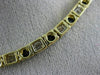 ESTATE 15.88CT DIAMOND & AAA SAPPHIRE 18KT YELLOW GOLD 3D ETERNITY LOVE NECKLACE
