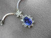 ESTATE 2.6CT DIAMOND & TANZANITE 14K WHITE GOLD FLOWER BY THE YARD OVAL NECKLACE