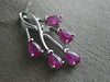 ESTATE 1.27CT DIAMOND & AAA RUBY 14KT WHITE GOLD 6 STONE PENDANT