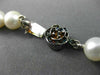 ESTATE 925 SILVER AAA SOUTH SEA PEARL 3D SINGLE STRAND FLOWER NECKLACE #25828