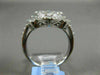 ESTATE LARGE 1.50CT DIAMOND 14KT WHITE GOLD 3D CLUSTER SQUARE FILIGREE LOVE RING