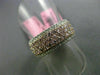 ESTATE WIDE 1.29CT DIAMOND 18KT WHITE & ROSE GOLD 3D WEDDING ANNIVERSARY RING