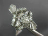 ANTIQUE LARGE 3.34CT DIAMOND PLATINUM INSERT WEDDING ENGAGEMENT RING SET #847