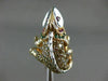 1.34CT FANCY COLOR DIAMOND & MULTI COLOR GEM 18KT WHITE & ROSE GOLD IGUANA RING