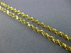 ESTATE LONG 14KT YELLOW GOLD 3D CLASSIC HANDCRAFTED ROPE CHAIN #MILANO035
