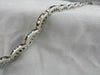 ESTATE 4.45CT DIAMOND & SAPPHIRE 14KT WHITE GOLD 3 DIMENSIONAL TENNIS BRACELET