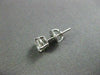 ESTATE 1.05CT ROUND DIAMOND 14KT WHITE GOLD SCREW BACK STUD EARRINGS H VS #22340
