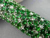 ESTATE MASSIVE 40.02CT DIAMOND & TSAVORITE 18K WHITE GOLD 3D GRADUATING BRACELET