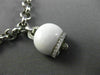 ESTATE LONG .81CT DIAMOND & MULTI GEM 14KT WHITE GOLD LUCKY BELL CHARM BRACELET
