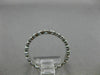 ESTATE .46CT DIAMOND 14KT WHITE GOLD 3D BEZEL ETERNITY WEDDING ANNIVERSARY RING