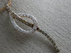 ESTATE .24CT WHITE & CHOCOLATE FANCY DIAMOND 14KT ROSE GOLD 3D ELONGATED PENDANT